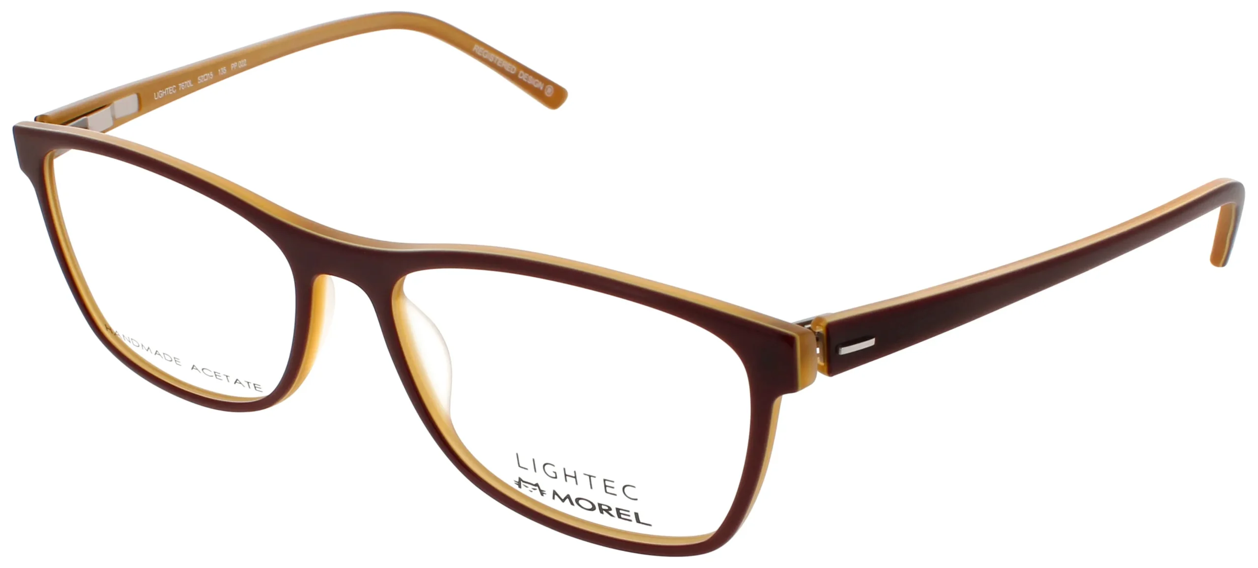 Lightec ALPHA 33A PP022 Eyeglasses Dark Plum 52mm Women