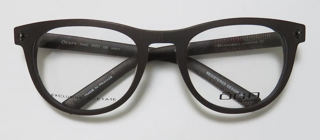 OGA 7949o mg011 Eyeglasses Matte Brown Pattern 51mm 2