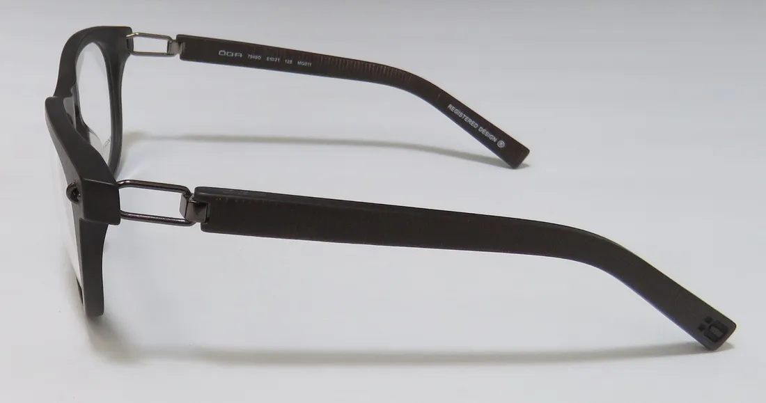OGA 7949o mg011 Eyeglasses Matte Brown Pattern 51mm 4