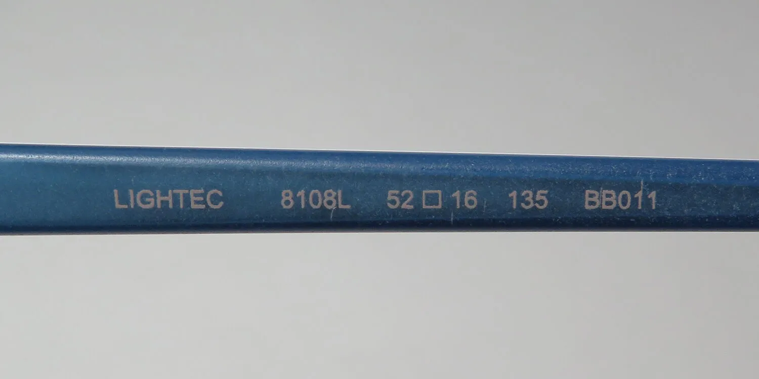 Lightec 8108l bb011 Eyeglasses Teal 52mm 7