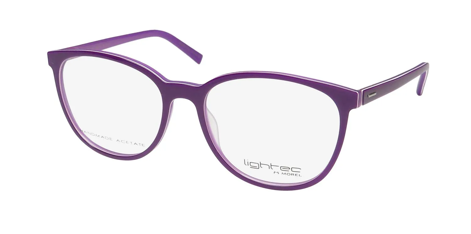 Lightec 8108l pp012 Eyeglasses Purple 52mm