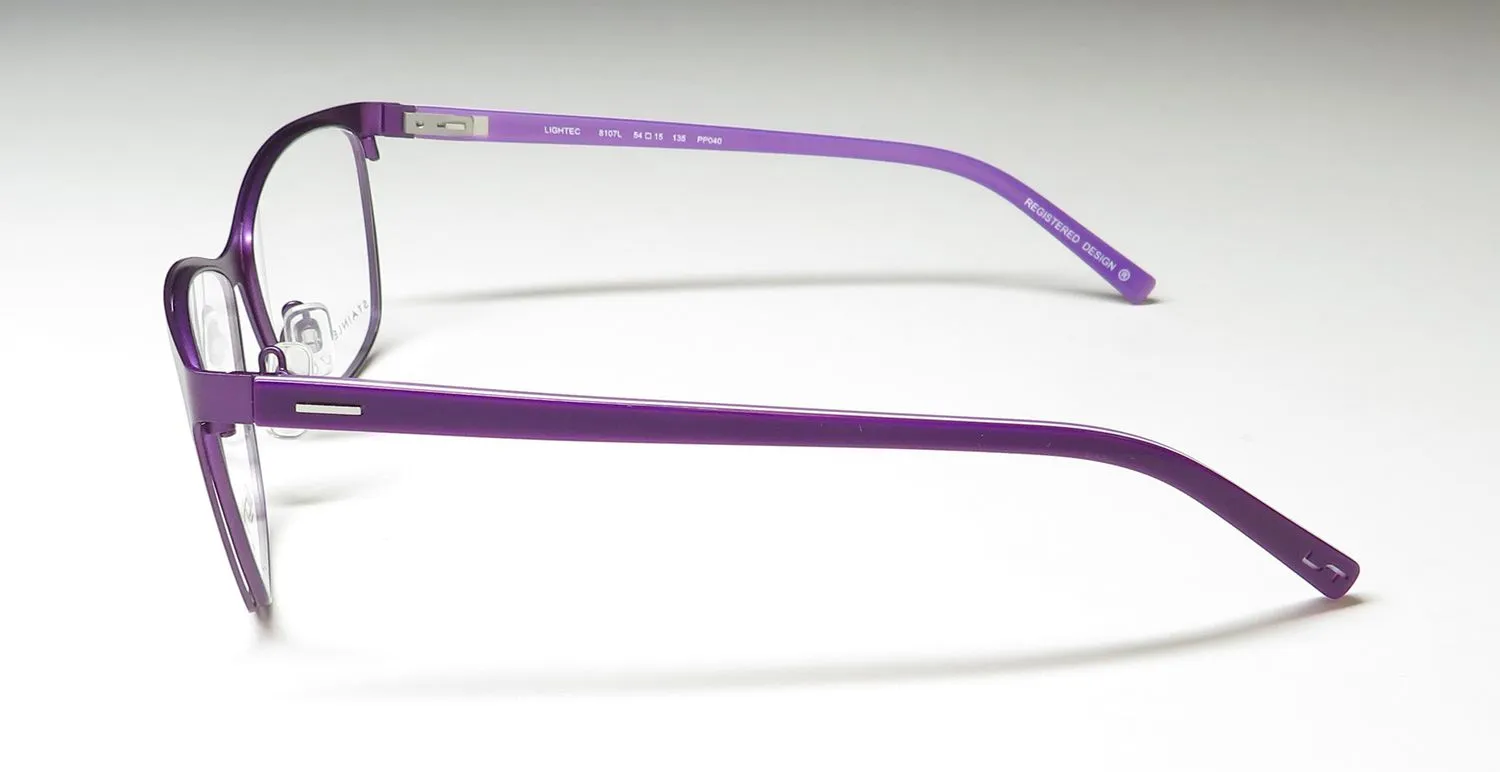 Lightec 8107l pp040 Eyeglasses Purple 54mm 4