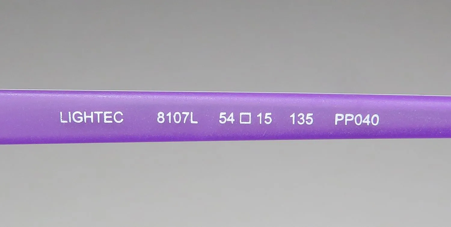 Lightec 8107l pp040 Eyeglasses Purple 54mm 7