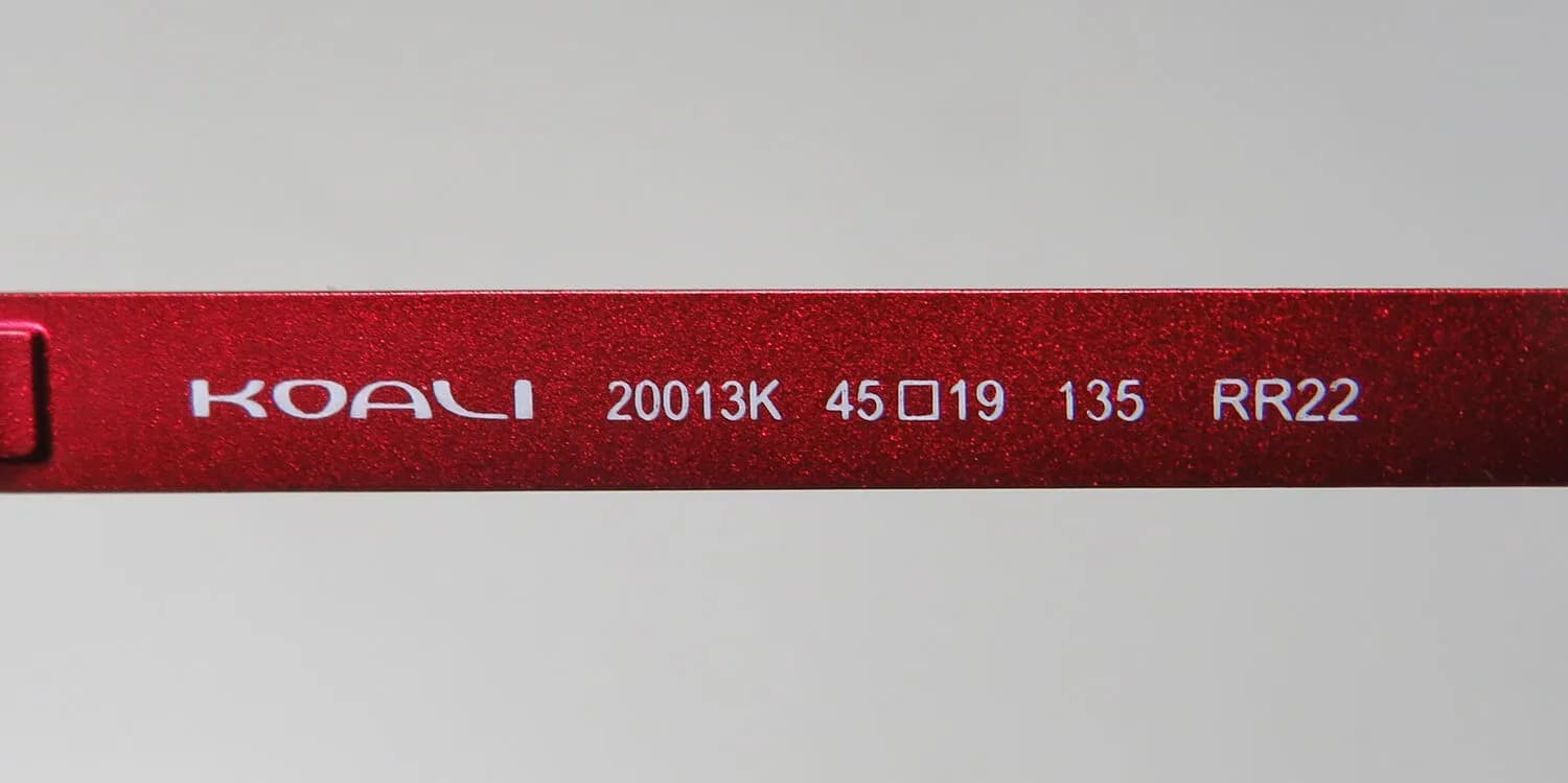KOALI 20013k rr22 Eyeglasses Red 45mm 7