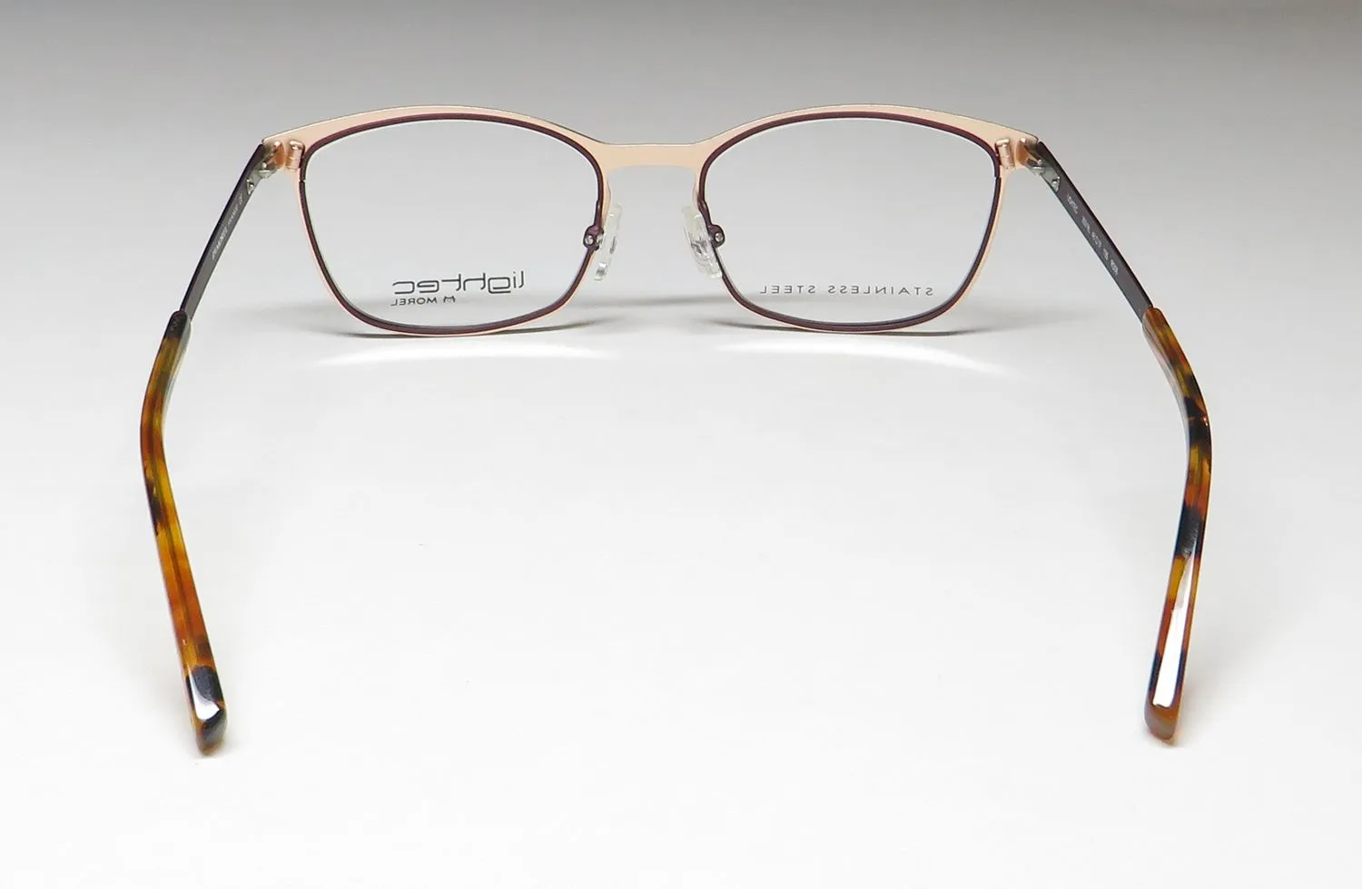 Lightec 30018l rd06 Eyeglasses Dark Red 48mm 5