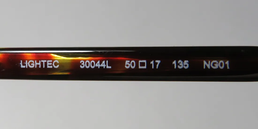 Lightec 30044l ng01 Eyeglasses Black 50mm 7