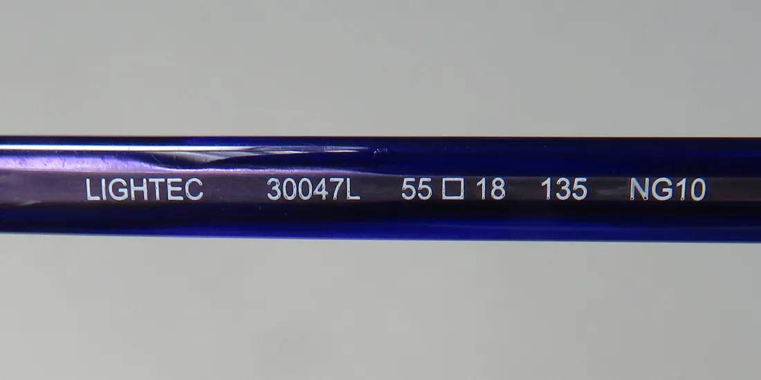 Lightec 30047l ng10 Eyeglasses Black 55mm 7