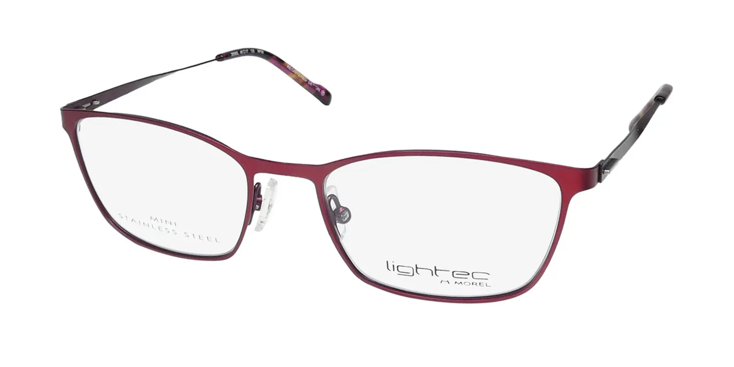 Morel Lightec 30060l rp08 Eyeglasses Red Dark 49mm