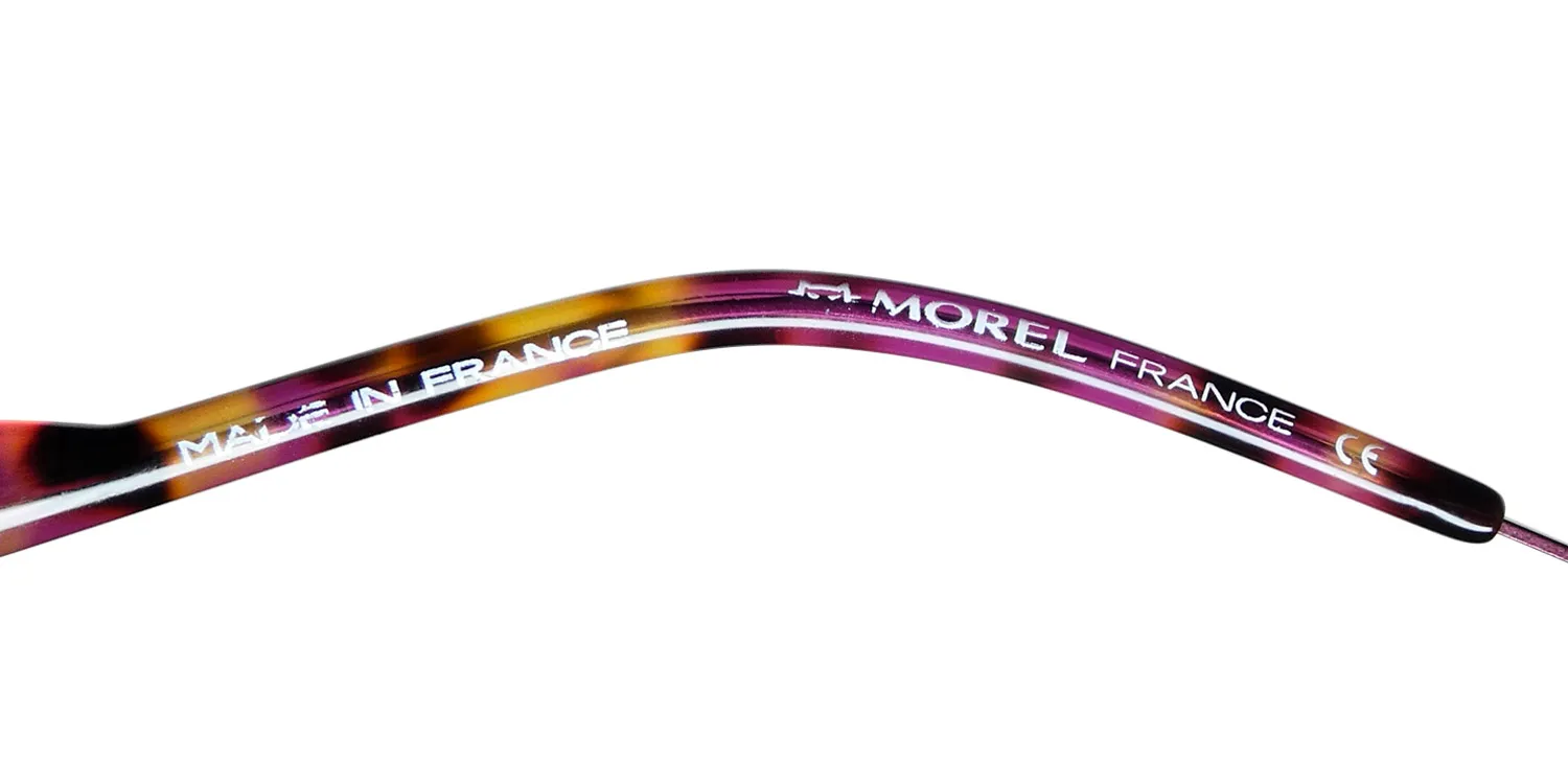 Morel Lightec 30060l rp08 Eyeglasses Red Dark 49mm 8
