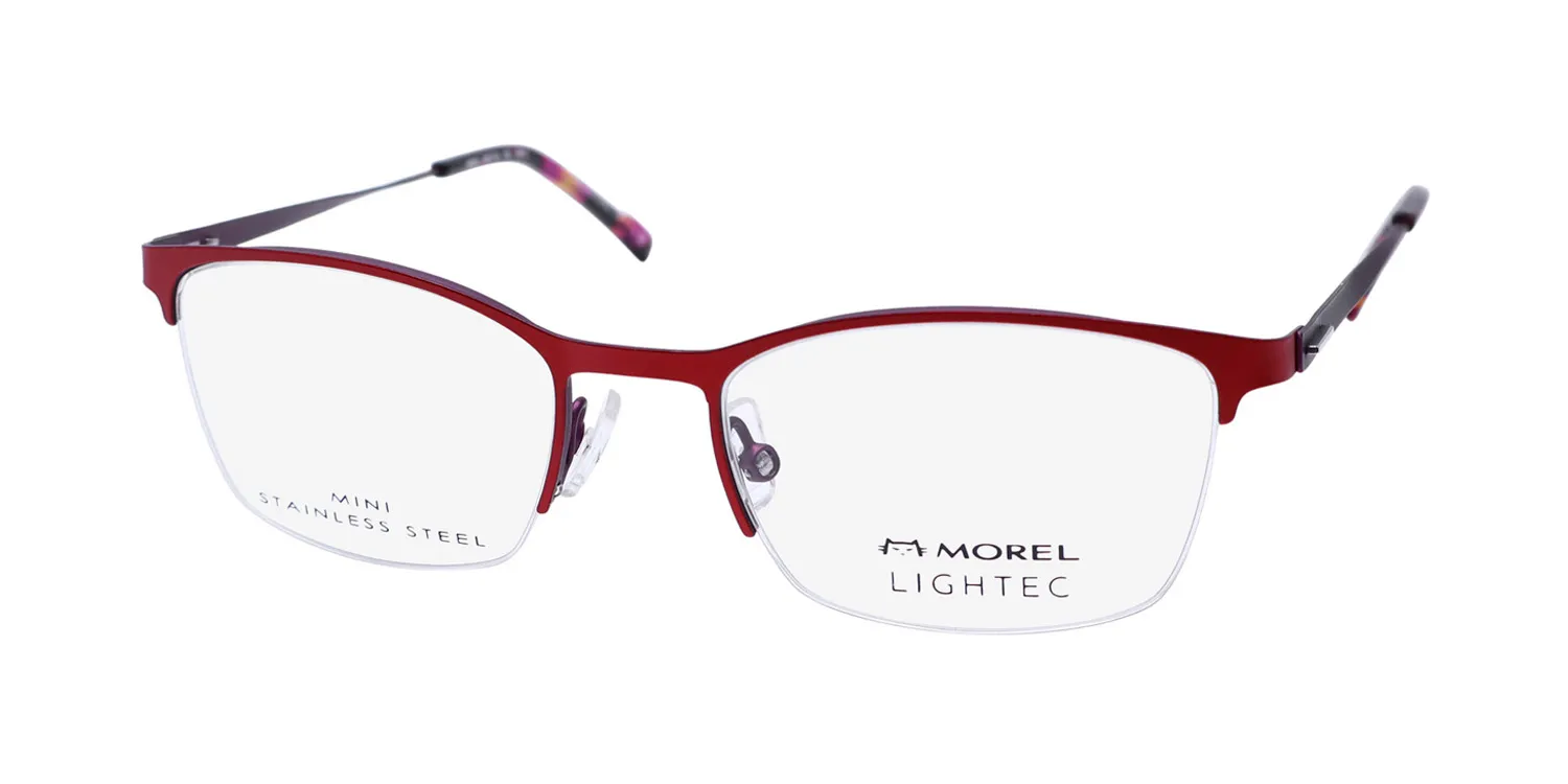 Morel Lightec 30061l rp11 Eyeglasses Red 49mm