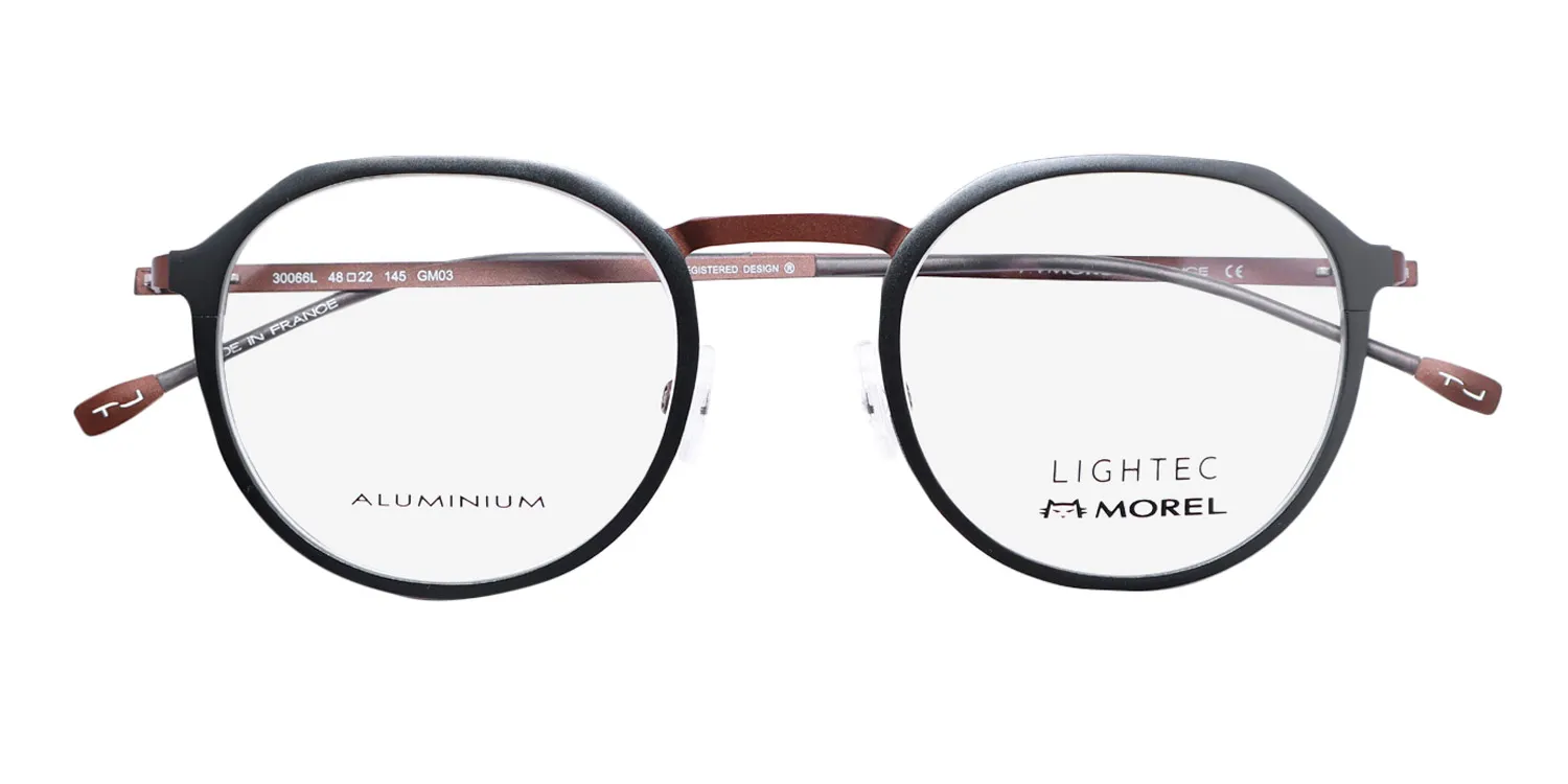 Morel Lightec 30066l gm03 Eyeglasses Black 48mm 2