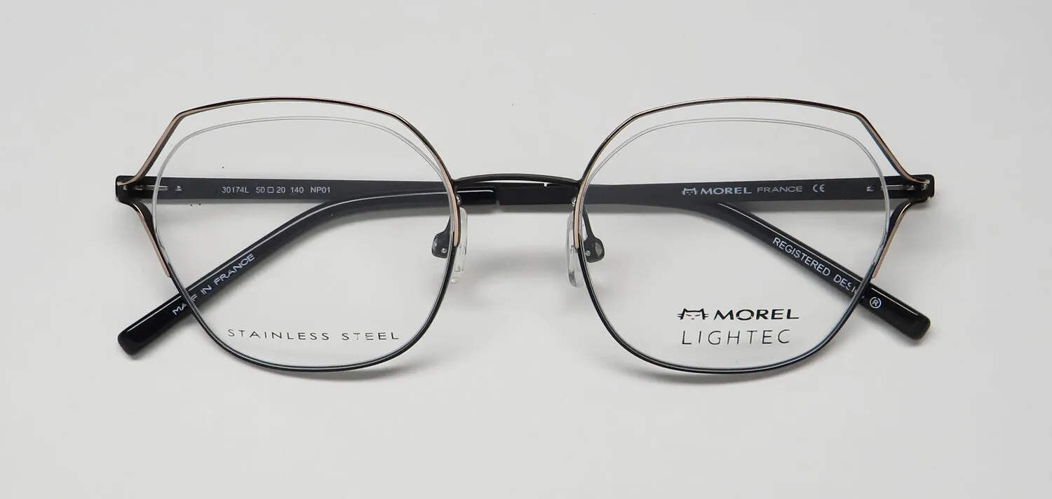 Lightec 30174l np01 Eyeglasses Matte Black 50mm 2