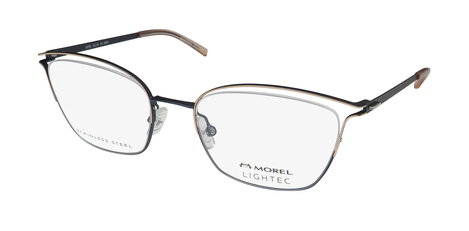 Lightec 30176l bp08 Eyeglasses Navy 52mm