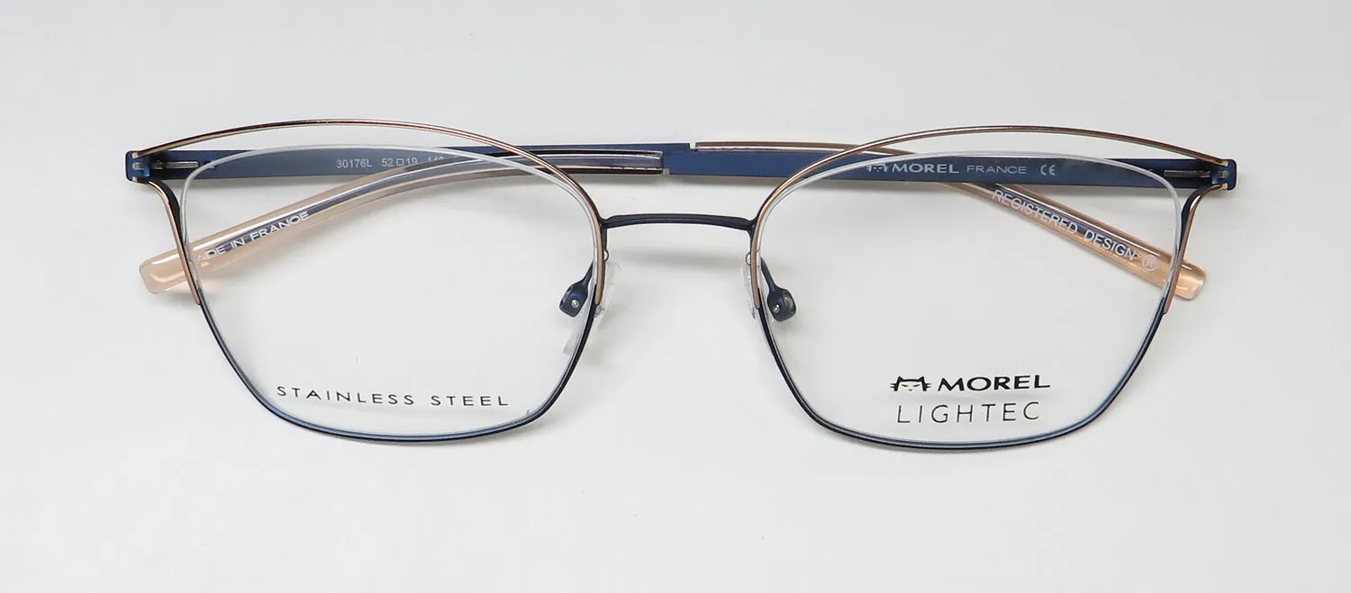 Lightec 30176l bp08 Eyeglasses Navy 52mm 2