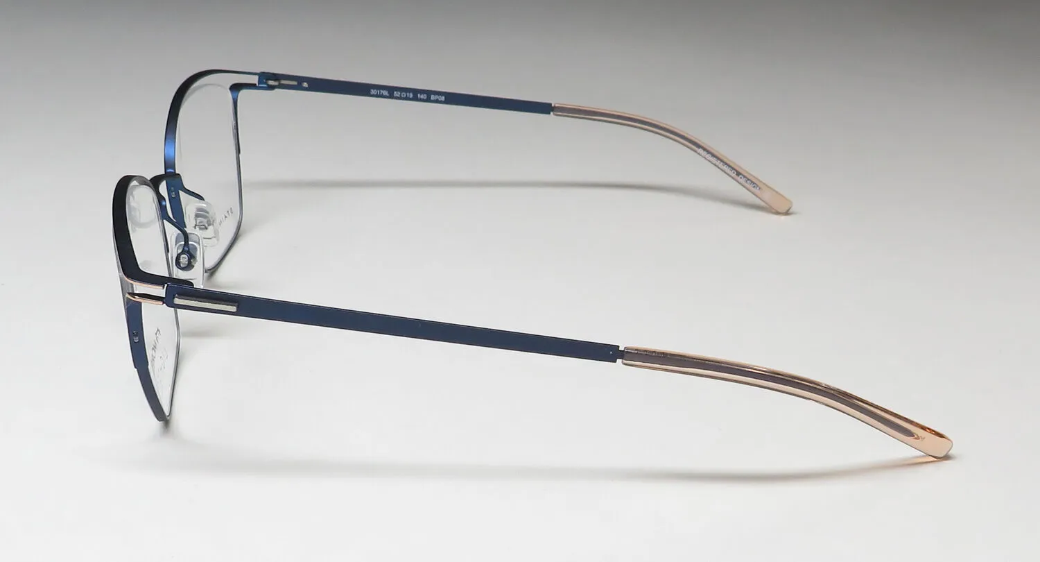 Lightec 30176l bp08 Eyeglasses Navy 52mm 4