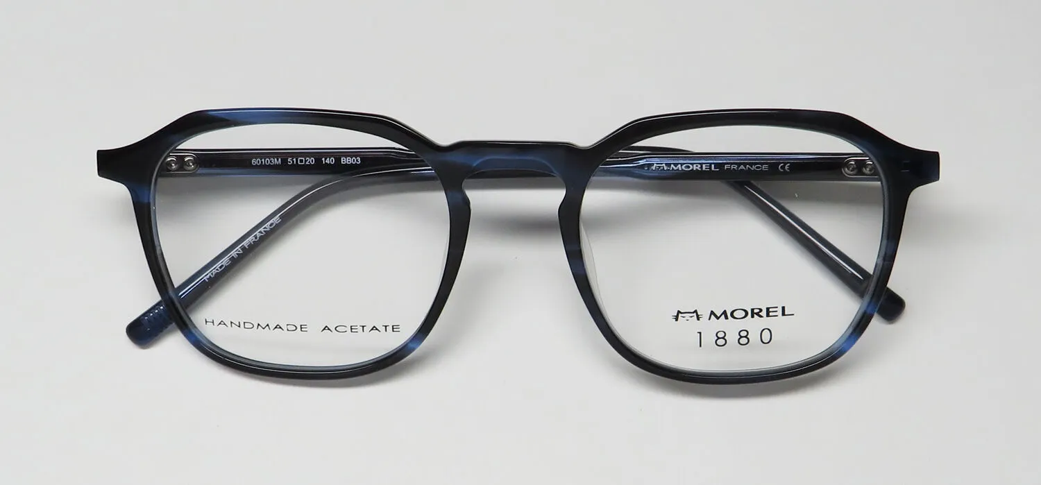 Morel 1880 60103m bb03 Eyeglasses Blue 51mm Unisex 2