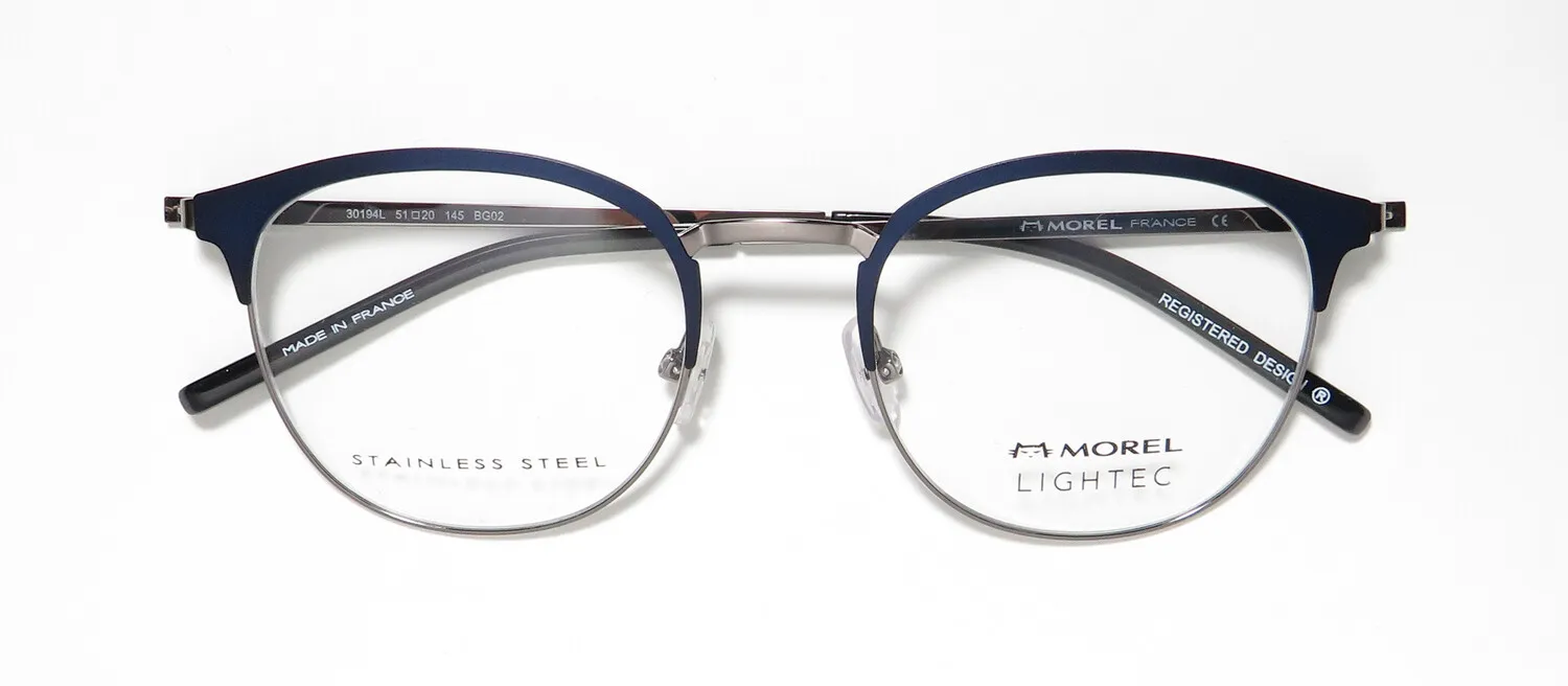 Lightec 30194l bg02 Eyeglasses Navy 51mm 2