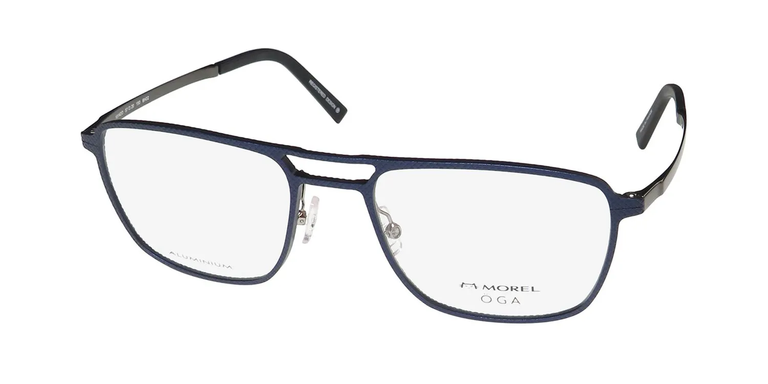Morel Oga 10142o bn02 Eyeglasses Blue 57mm
