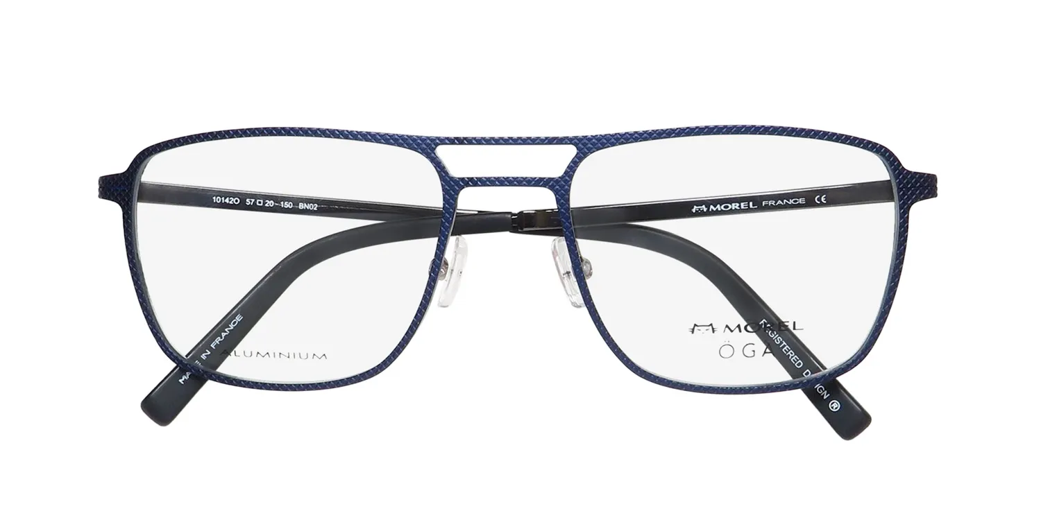 Morel Oga 10142o bn02 Eyeglasses Blue 57mm 2