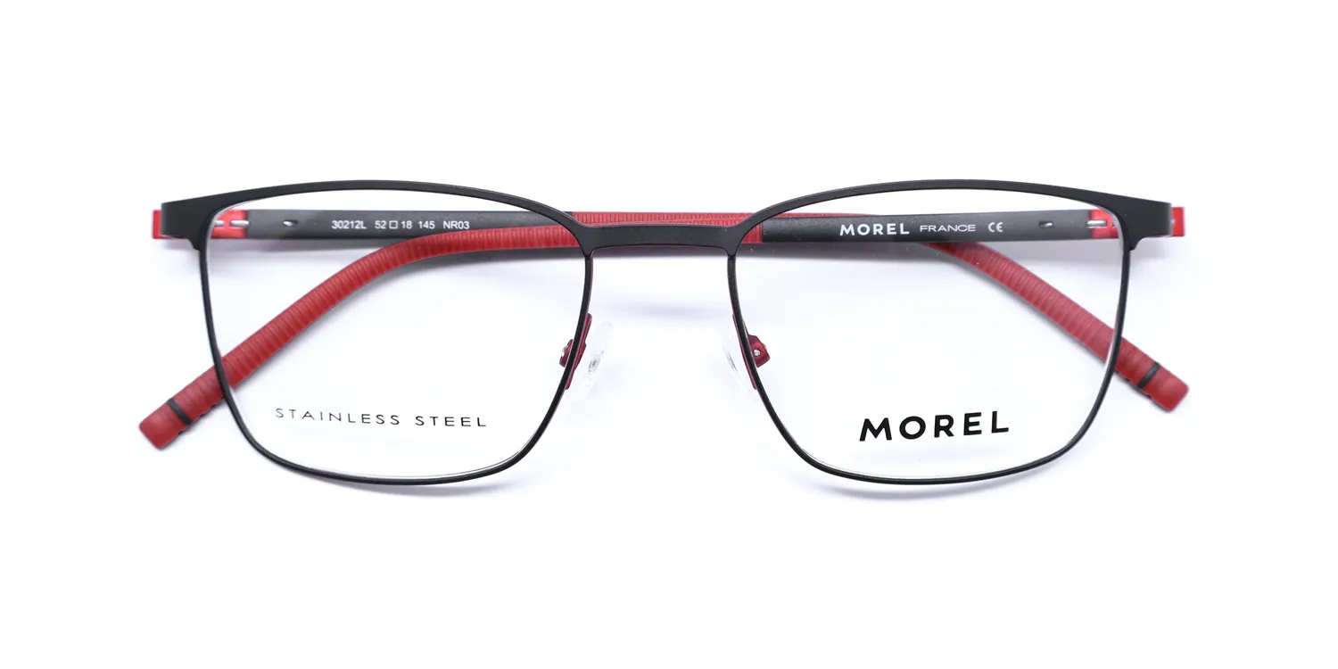 Morel Lightec 30212l nr03 Eyeglasses Black 52mm Unisex 2