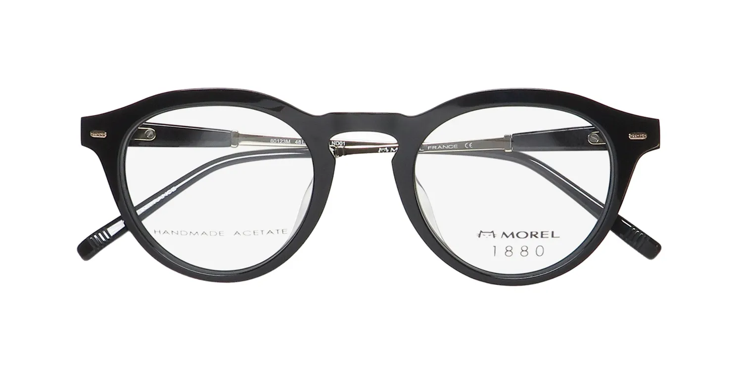 Morel 1880 60123m nd01 Eyeglasses Black 48mm Unisex 2