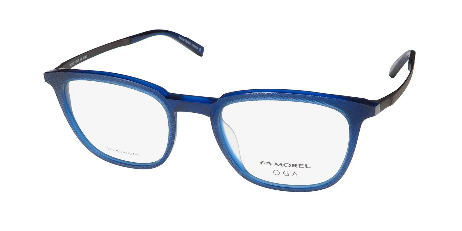 Morel Oga 10150o bg03 Eyeglasses Blue 51mm Unisex