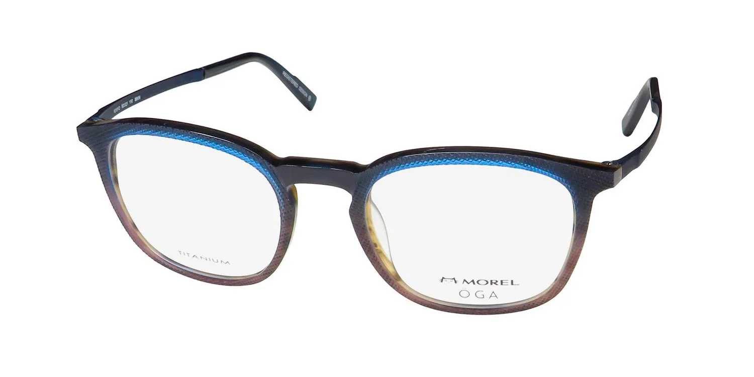 Morel Oga 10151o bb06 Eyeglasses Blue 52mm