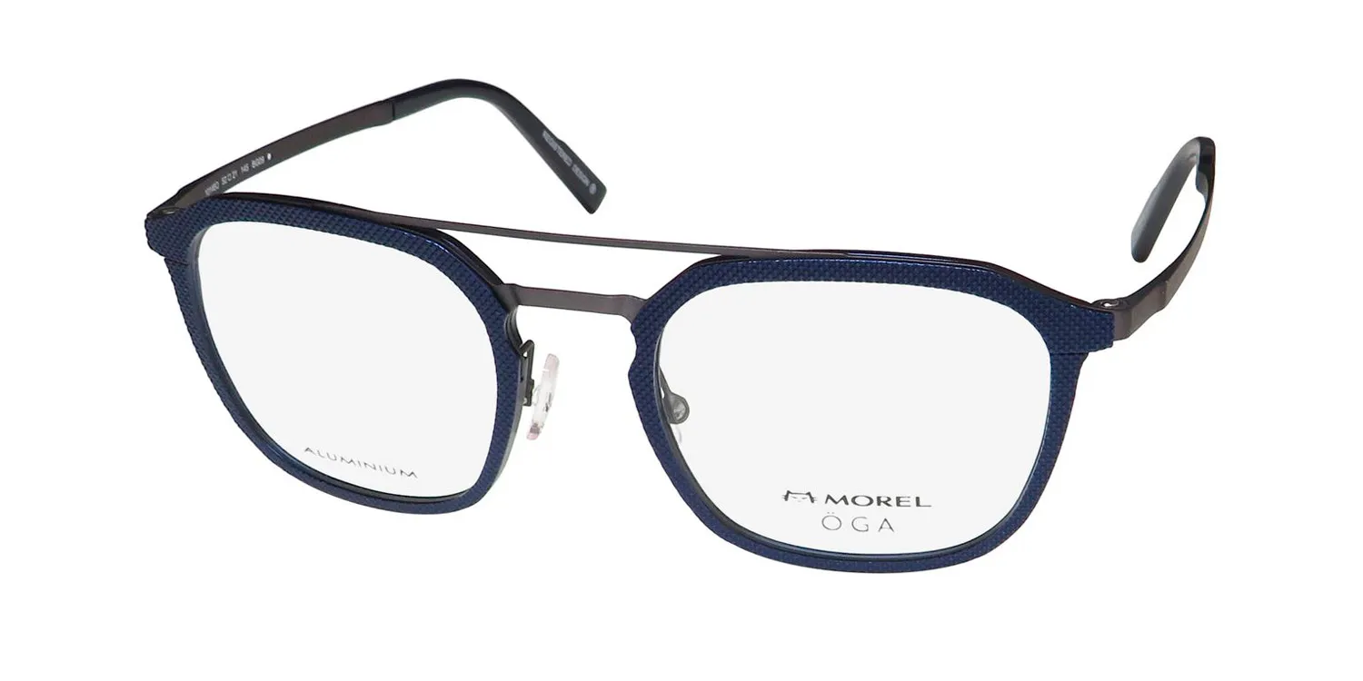 Morel Oga 10148o bg09 Eyeglasses Blue 52mm