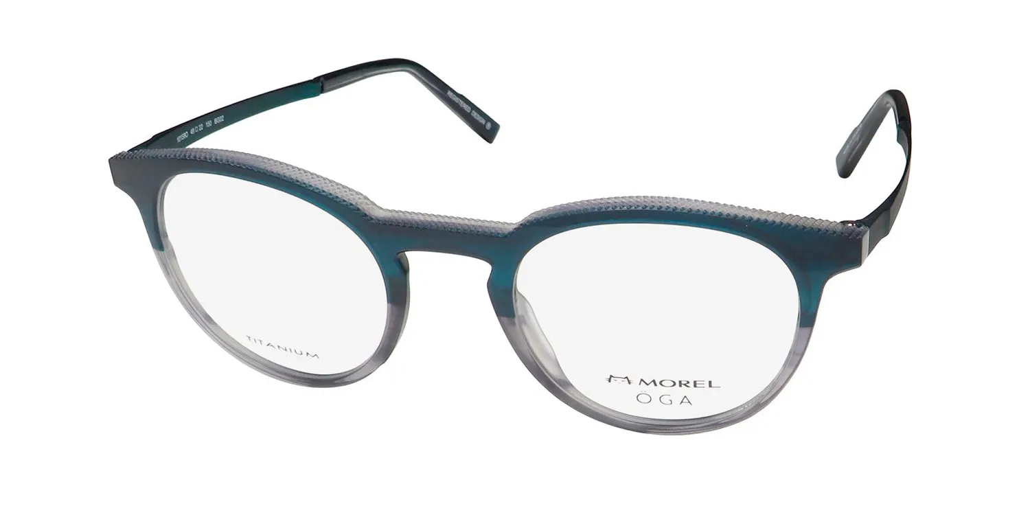 Morel Oga 10158o bg02 Eyeglasses Blue 49mm