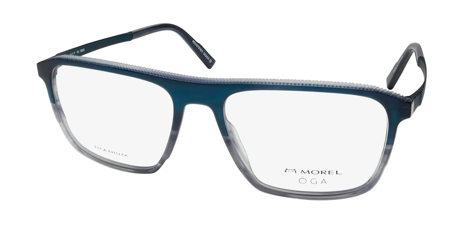 Morel Oga 10160o bb08 Eyeglasses Blue 56mm