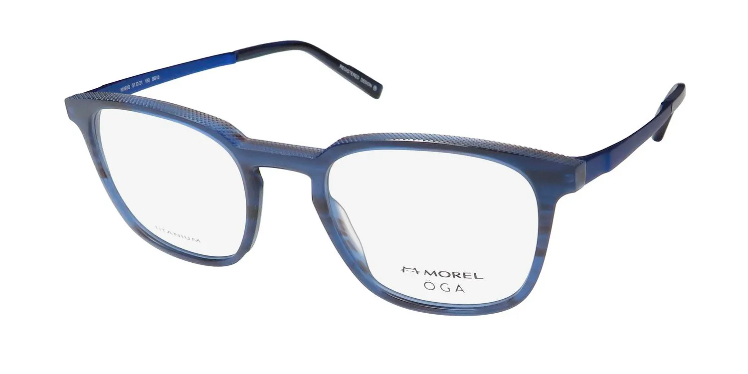 Morel Oga 10161o bb12 Eyeglasses Blue 51mm