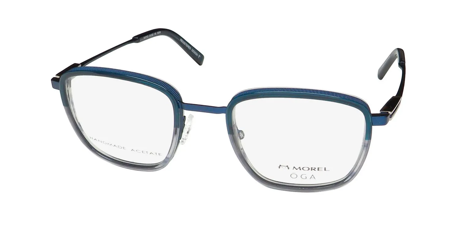Morel Oga 10171o bg06 Eyeglasses Blue 51mm