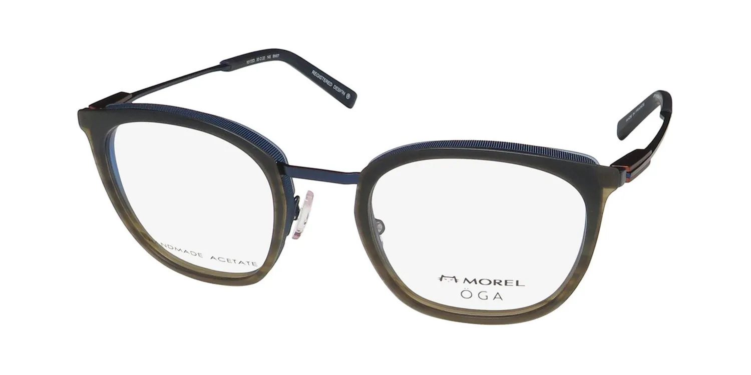 Morel Oga 10172o bm07 Eyeglasses Blue 50mm Unisex