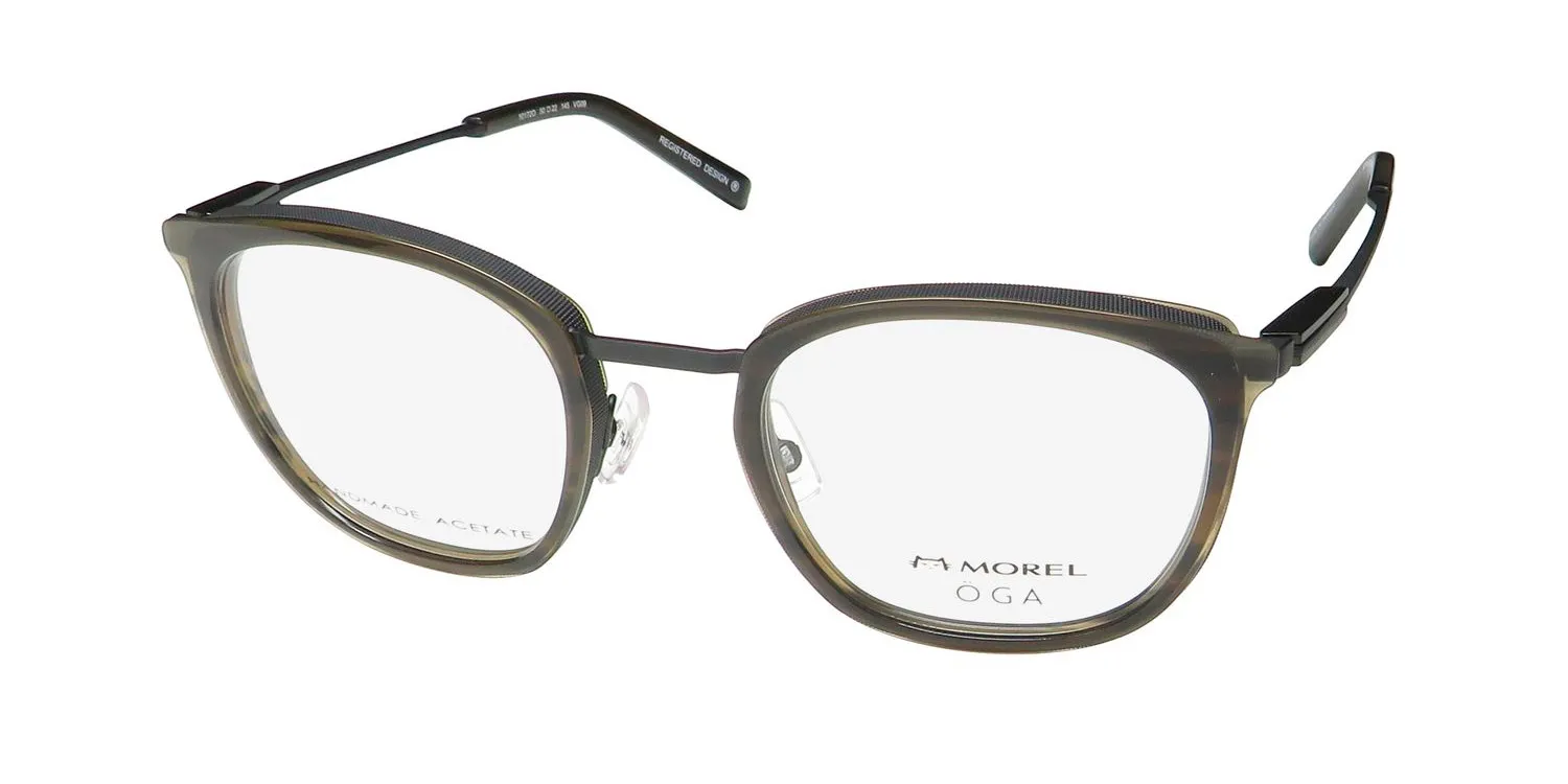 Morel Oga10172o vg09 Eyeglasses Green 50mm Unisex