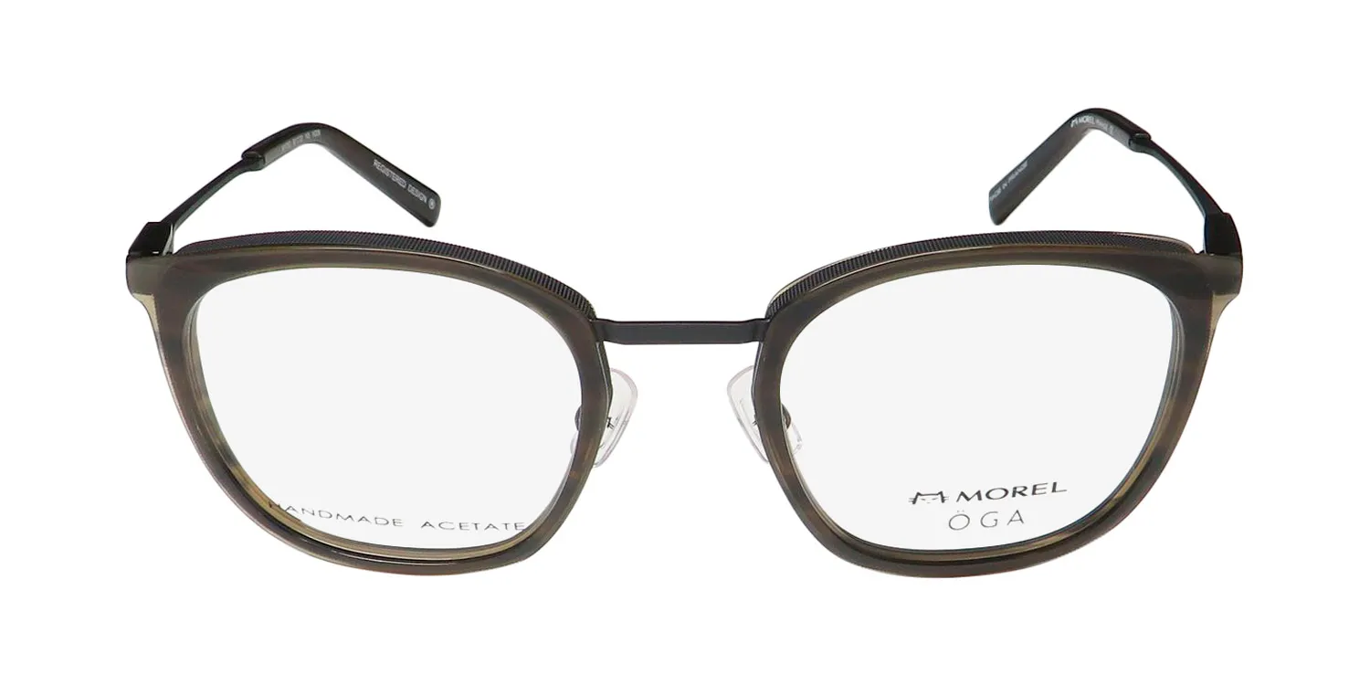 Morel Oga 10172o vg09 Eyeglasses Green 50mm Unisex 3