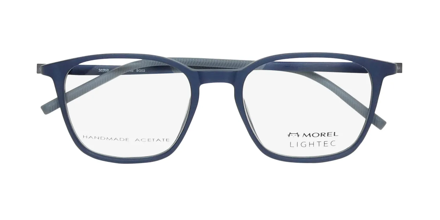 Morel Lightec 30266l bg03 Eyeglasses Matte Blue 51mm 2