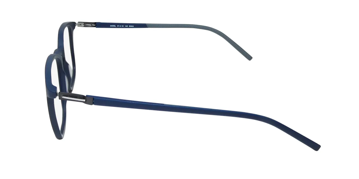Morel Lightec 30266l bg03 Eyeglasses Matte Blue 51mm 4