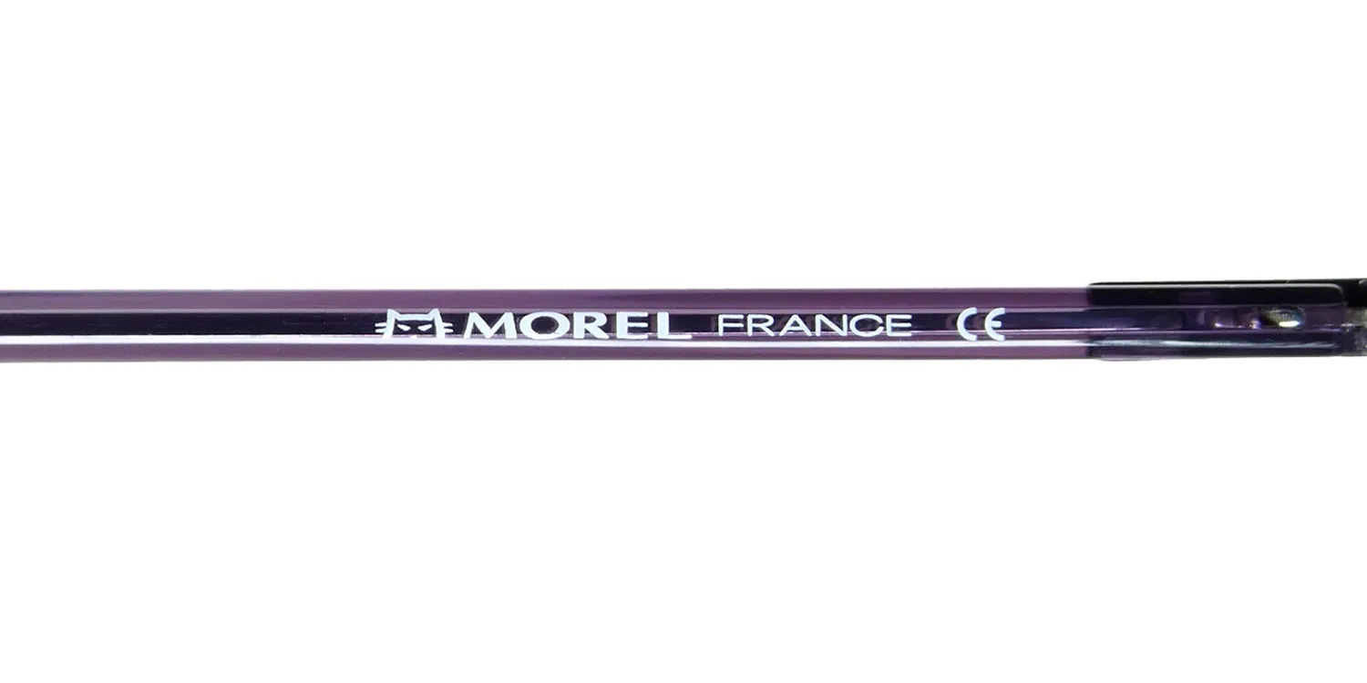 Morel Lightec 30276l pv08 Eyeglasses Purple Crystal 51mm Unisex 8