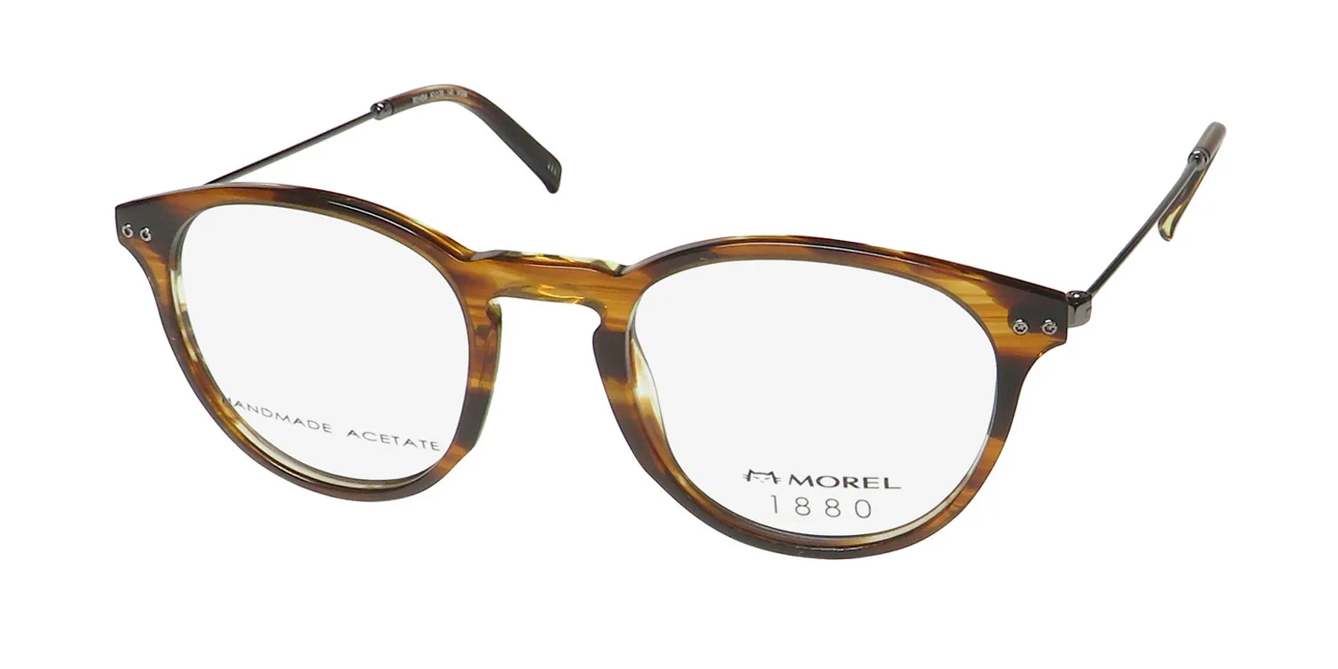 Morel 1880 60145m vg08 Eyeglasses Striped Brown 47mm