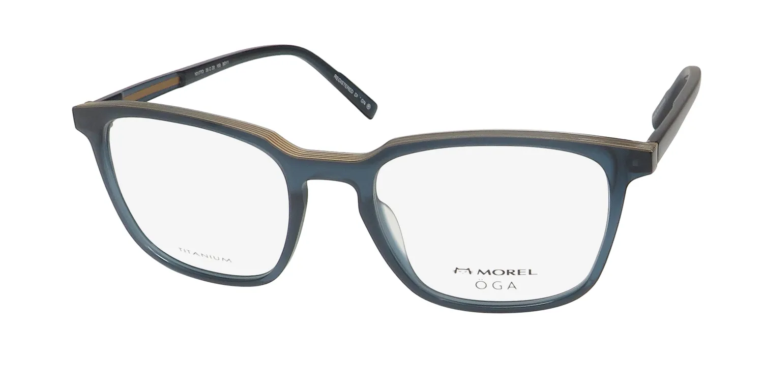 Morel Oga 10177o bd11 Eyeglasses Blue 55mm
