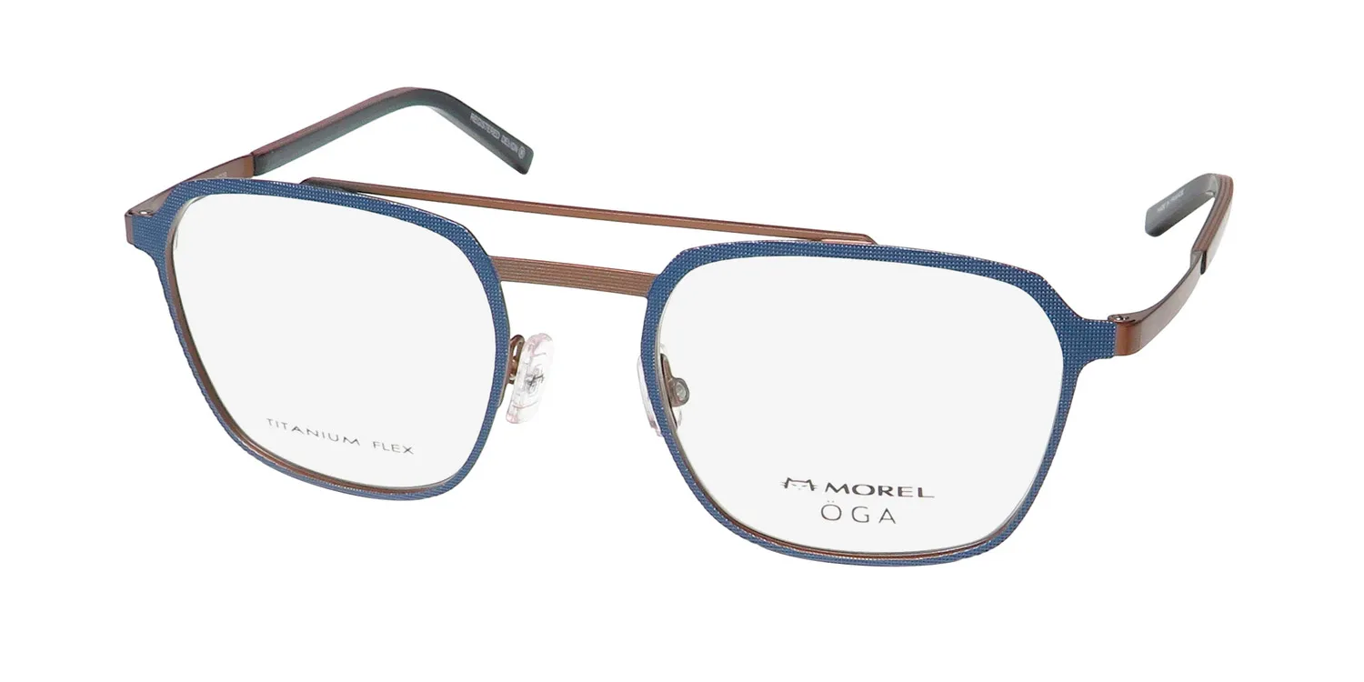 Morel Oga 10180o bg08 Eyeglasses Blue 52mm