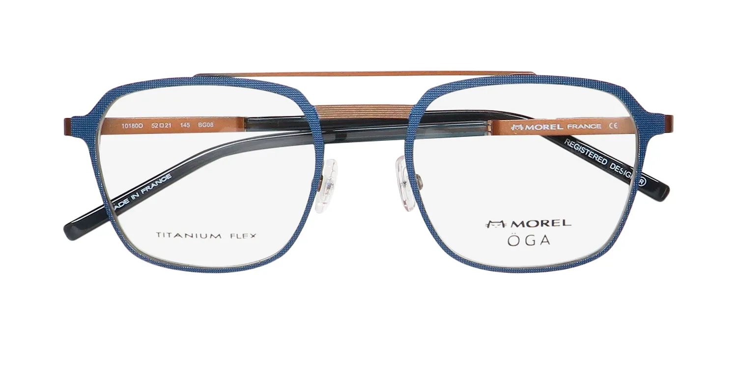 Morel Oga 10180o bg08 Eyeglasses Blue 52mm 2