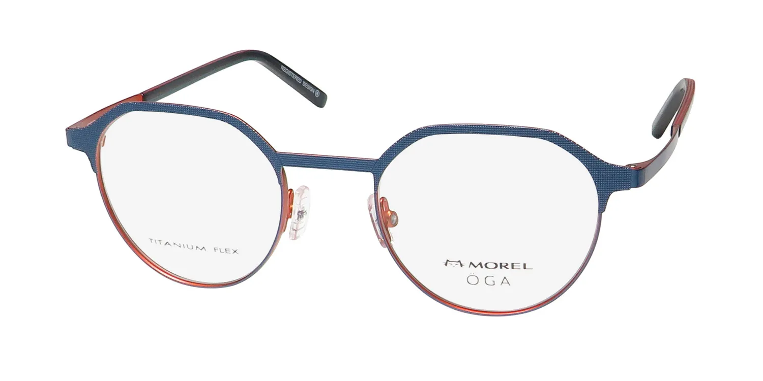 Morel Oga 10184o bm19 Eyeglasses Blue 49mm