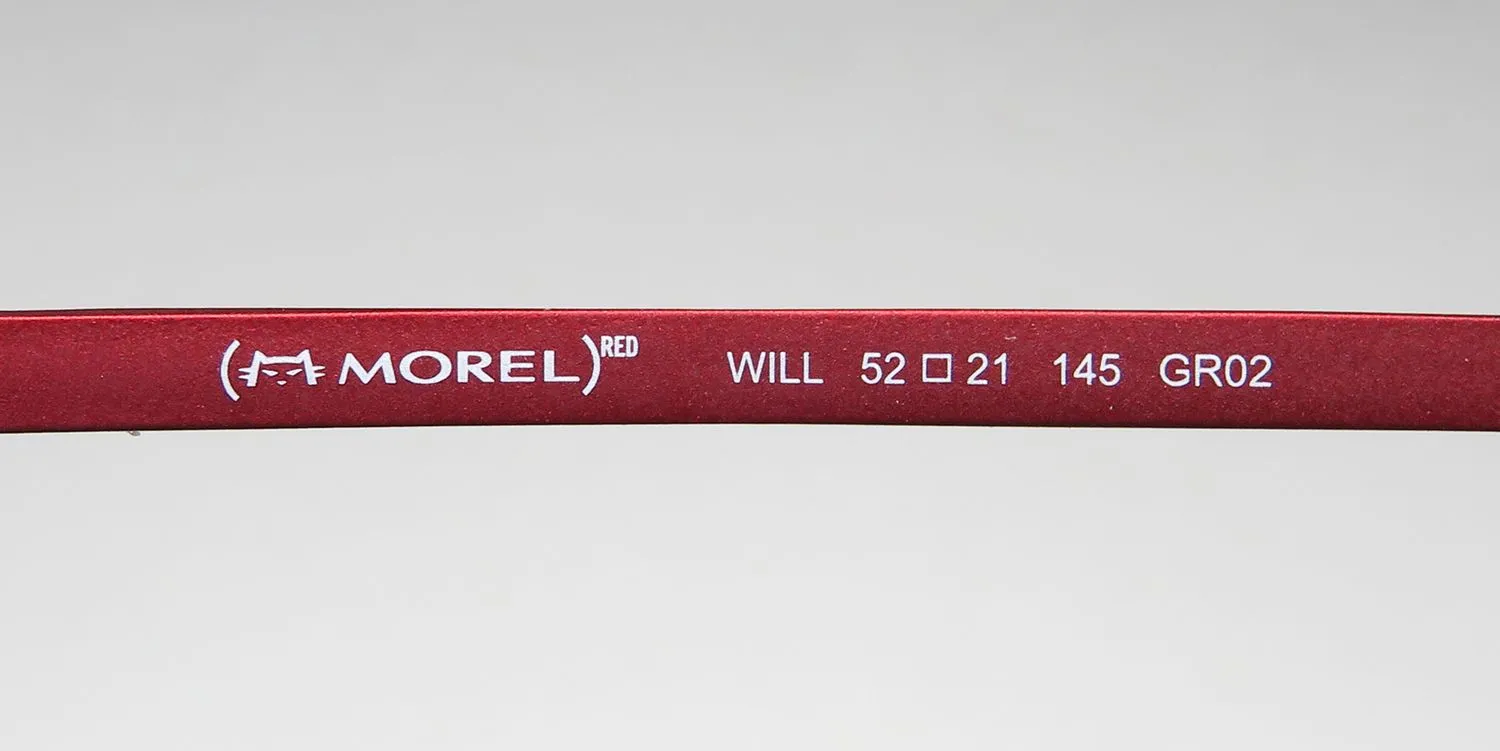 Morel Red Will 90014c gr02 Eyeglasses Grey 52mm Unisex 7