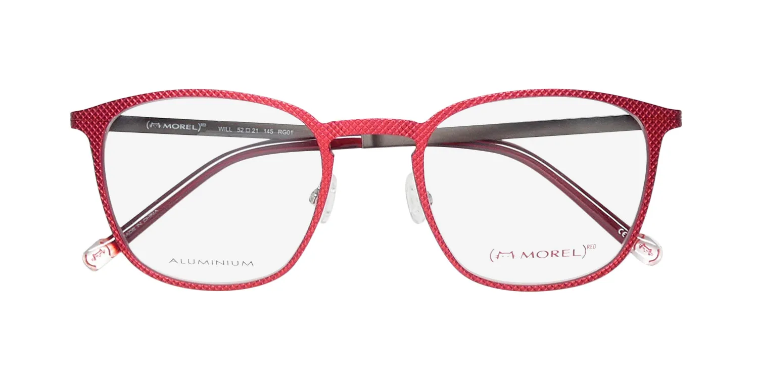 Morel Red Will 90014c rg01 Eyeglasses Red 52mm Unisex 2
