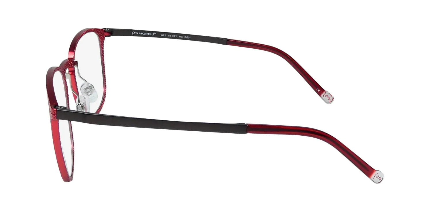 Morel Red Will 90014c rg01 Eyeglasses Red 52mm Unisex 4