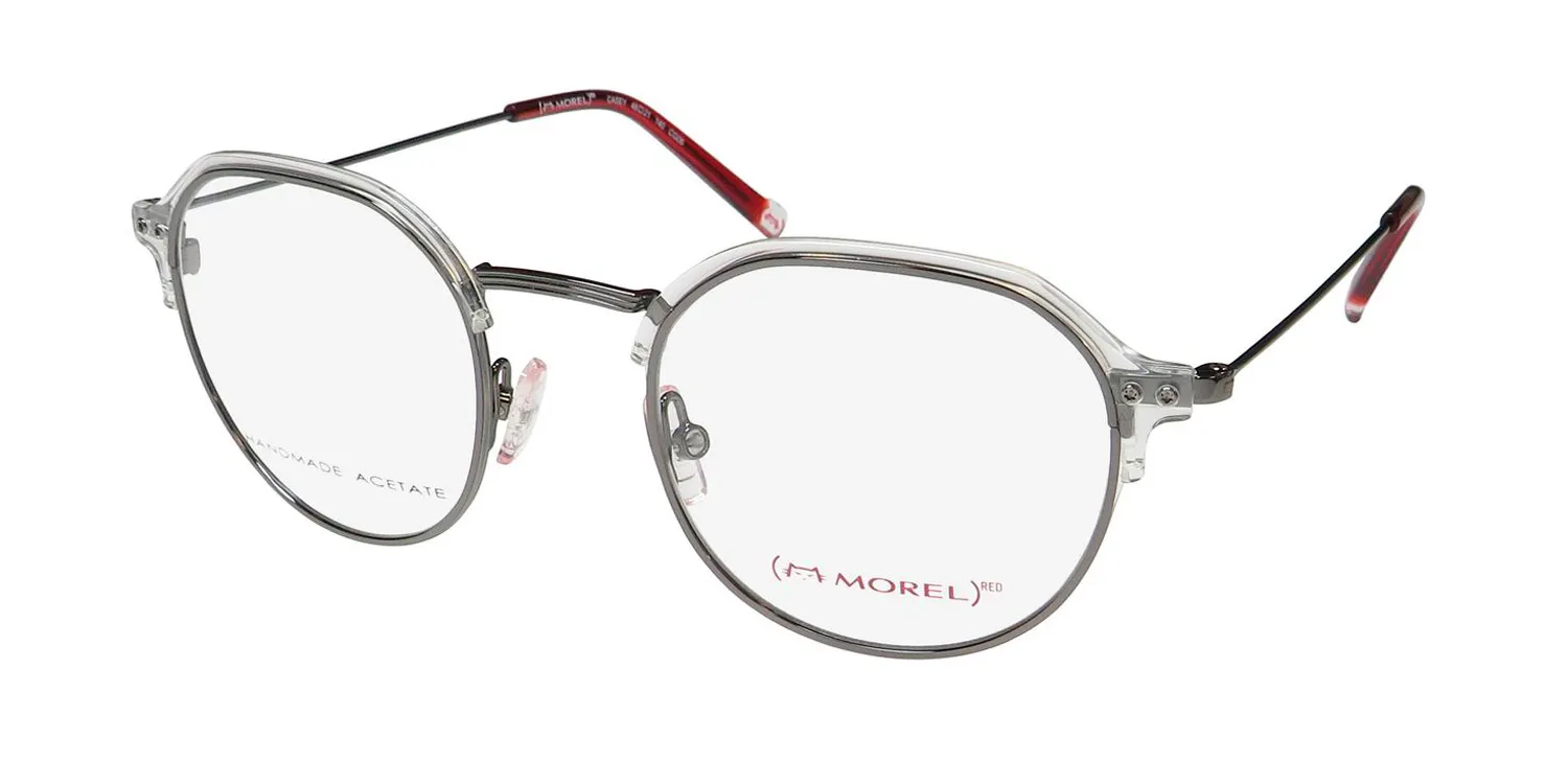 Morel Red Casey 90015c cg06 Eyeglasses Crystal 48mm