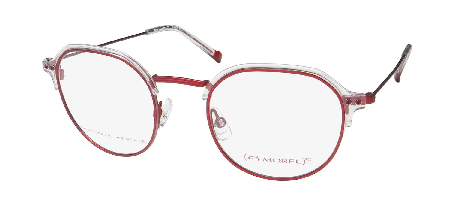 Morel Red Casey 90015c cr04 Eyeglasses Crystal 48mm