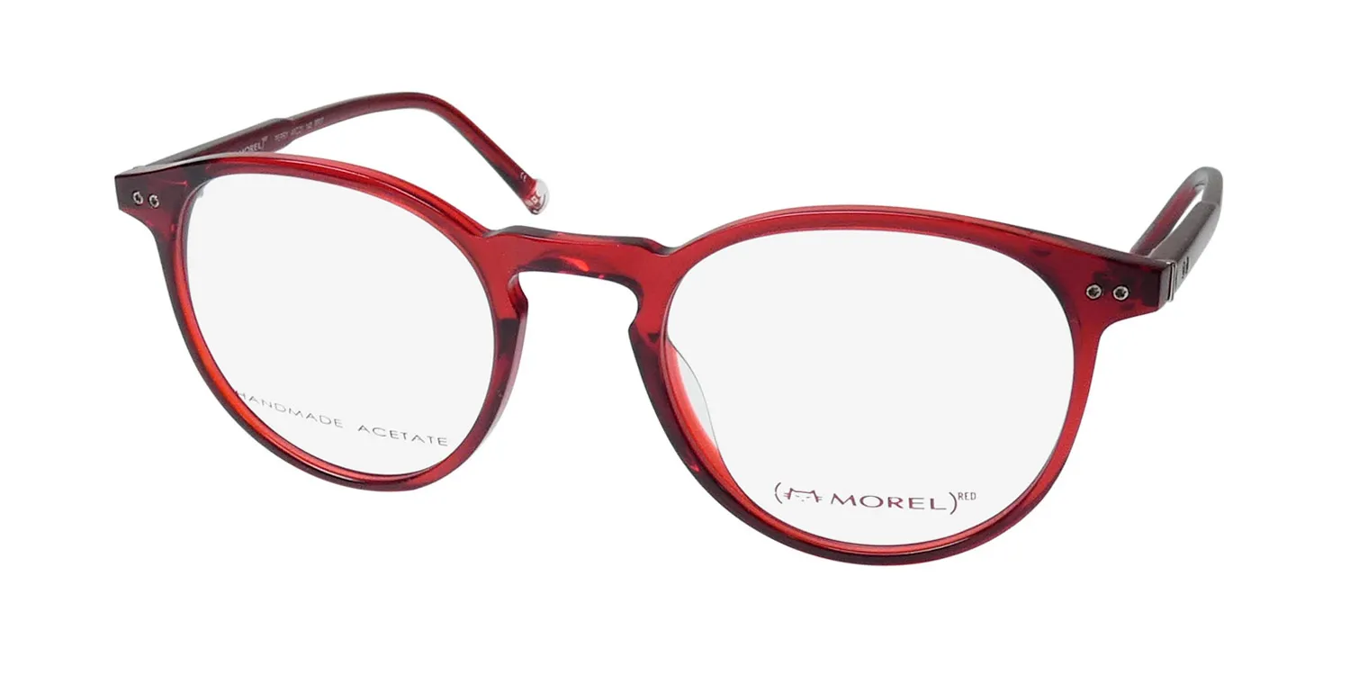 Morel Red Perry 90016c rr07 Eyeglasses Red Crystal 49mm