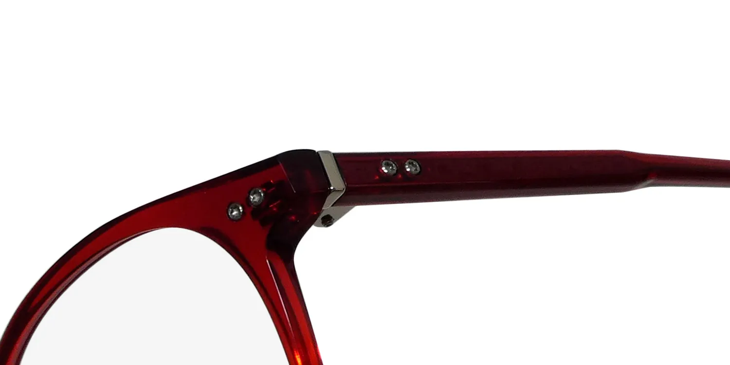 Morel Red Perry 90016c rr07 Eyeglasses Red Crystal 49mm 6